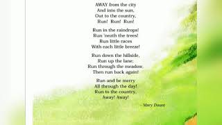 Class 4/English/ Unit-3 Poem- Run/ Marigold Book