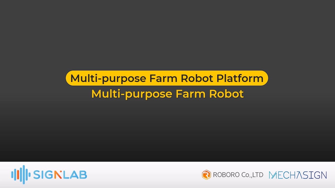 Multi purpose Farm Robot Platform - YouTube