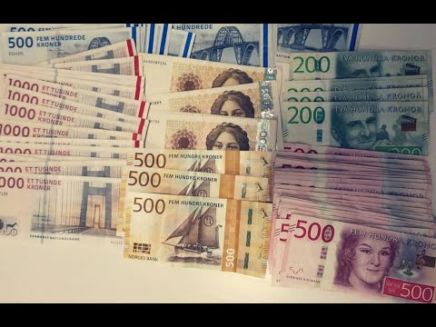 Scandinavian money. Denmark Norway and Sweden
