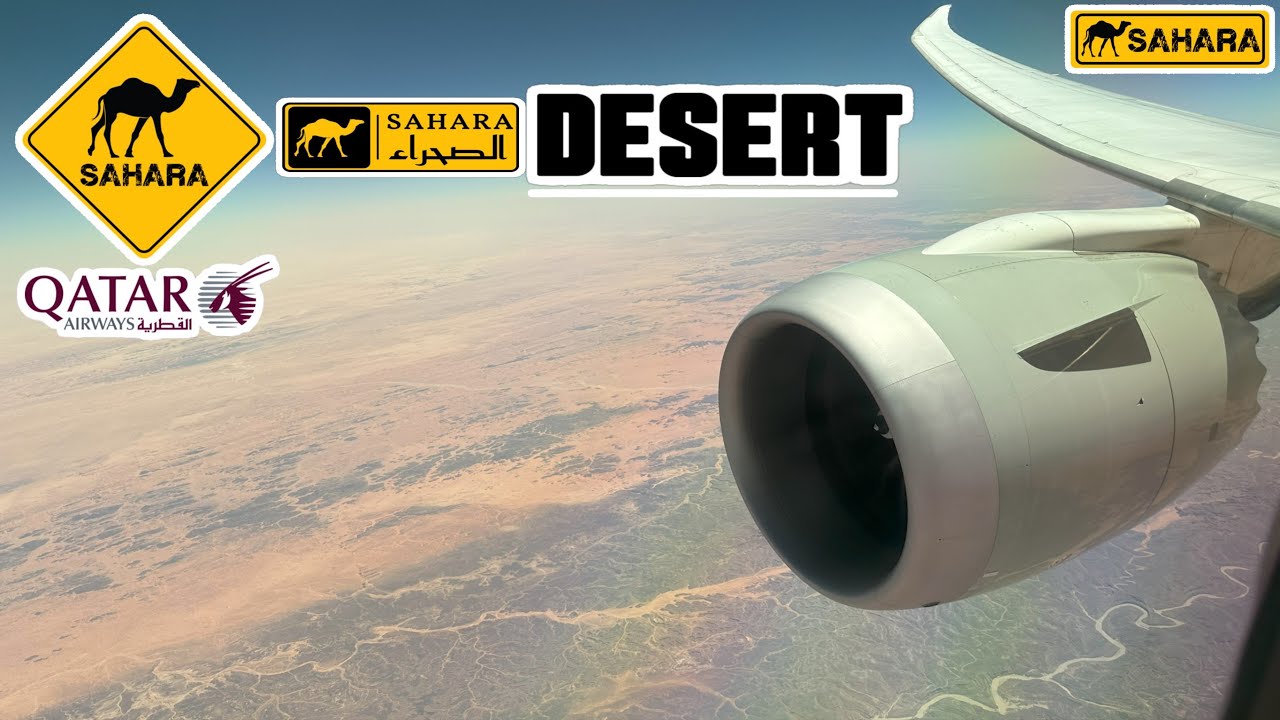 🏜️ 4K UHD Scenic Flight: Soaring Over the Sahara Desert’s Golden Landscapes | Aerial View ! ✈️
