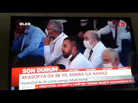 Ayasofya'da 86 Yıl sonra İlk Namaz.Ilk Hutbe.