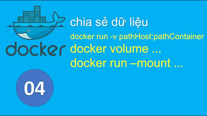 D04 - Chia sẻ dữ liệu trong Docker, tạo và quản lý ổ đĩa docker volume