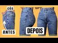 Como ajustar cs de cala jeans sem pregas