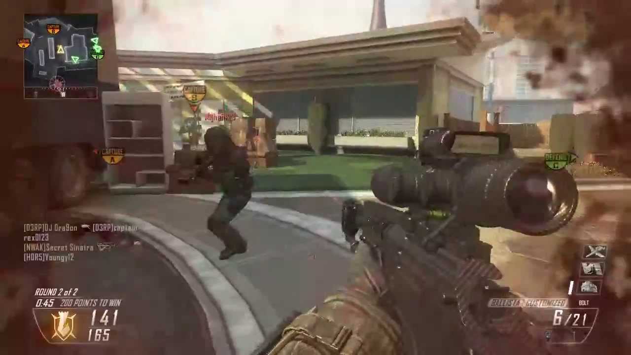Black Ops II 360 sniper kill