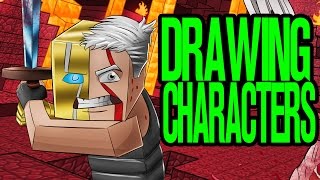 Drawing the Minecraft Characters [Techstomper Commission] screenshot 2