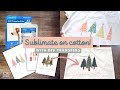 HOW TO SUBLIMATE ON COTTON with DTF Transfer Film and Powder!🎄