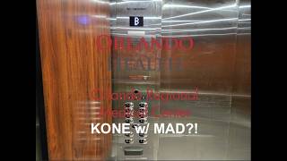 Strange KONE ReVolution Modded C-Wing Elevators @ Orlando Health: ORMC South Tower - Orlando FL