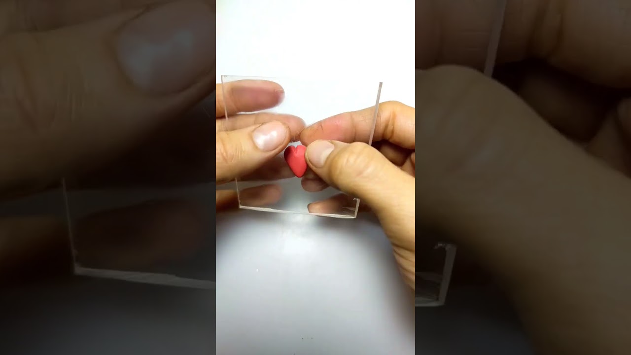 Easy way to make heart by polymer clay 
