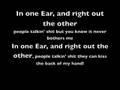 Cage The Elephant - In one Ear (with lyrics)