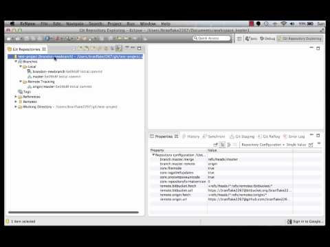 Eclipse - Create a Branch with git