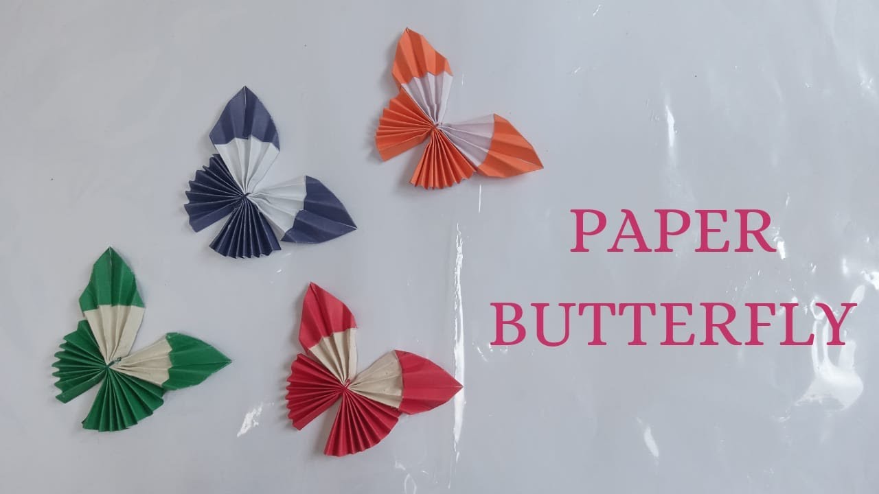 Paper Butterfly How to make paper butterfly origami Origami se butterfly kaise banaye YouTube