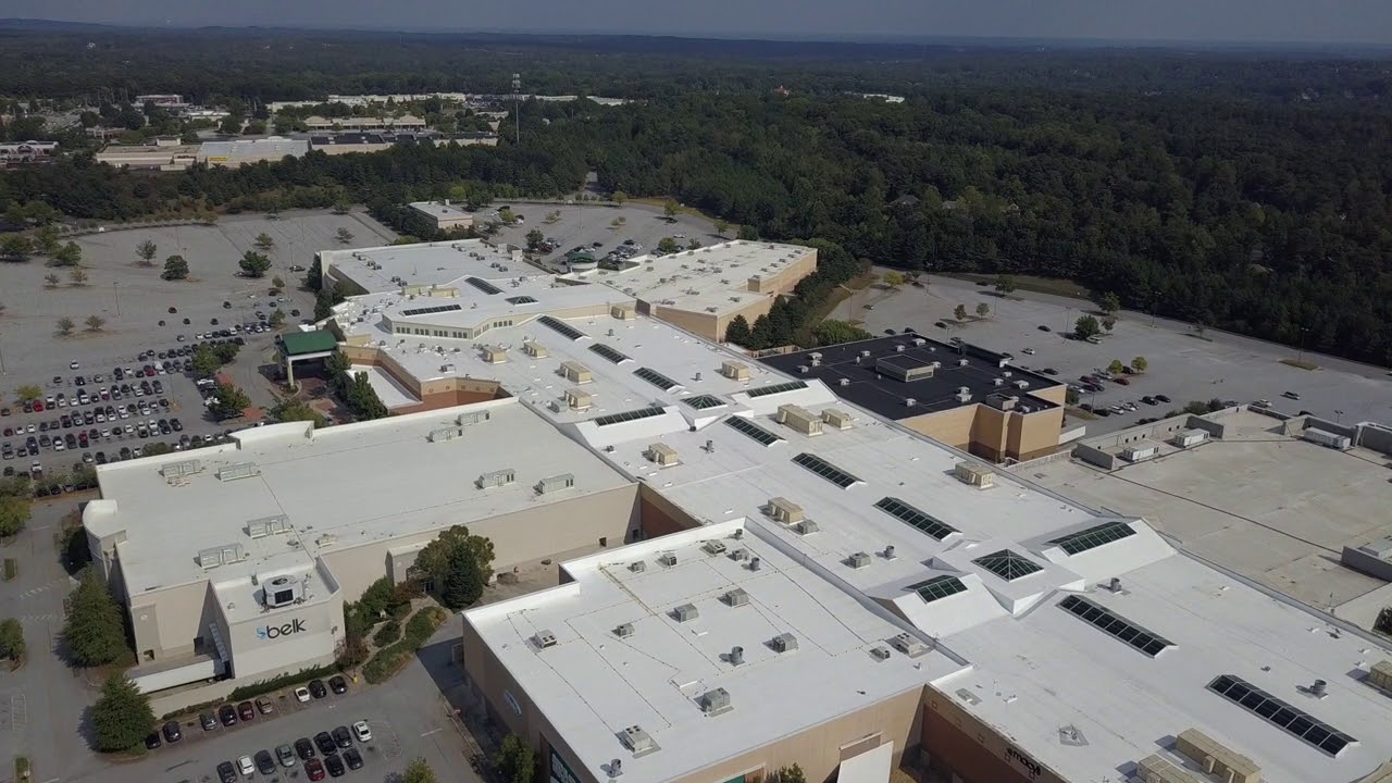 Arbor Place Mall Reroof Aerials 2019 YouTube