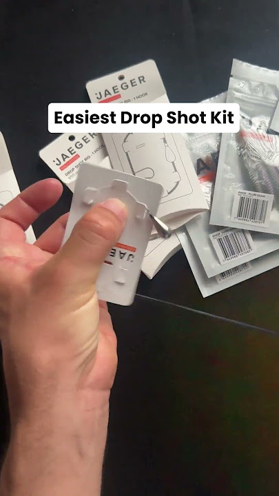 Ready for Drop Shot Fishing in seconds #dropshot #fishing #dropshotgokit #jaeger