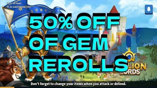 MILLION LORDS: Rerolling Gems & City Conquer Event part 1 screenshot 4