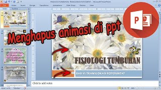 Cara Menghapus Animasi di PowerPoint 2010