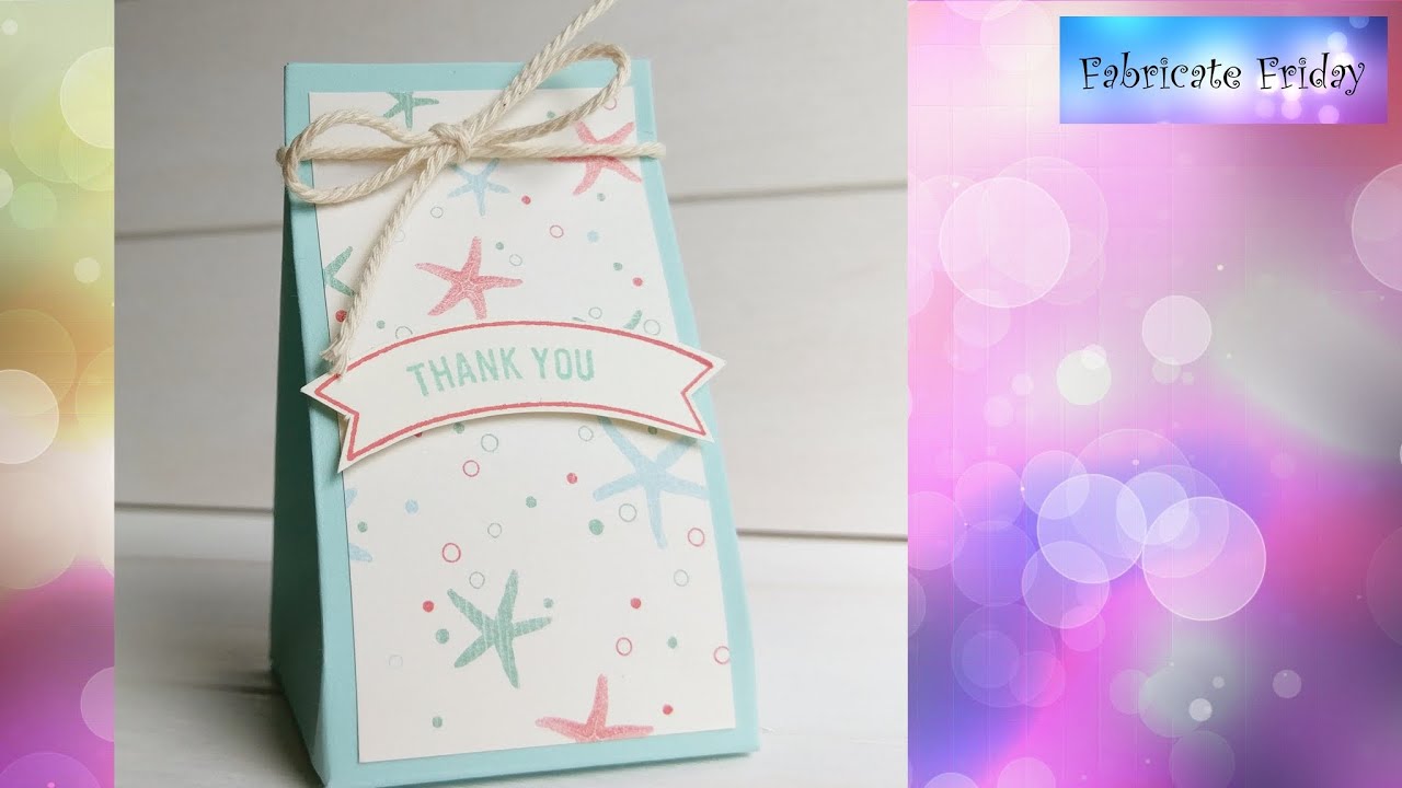 By the Shore Treat Bag featuring Stampin' Up! Products YouTube