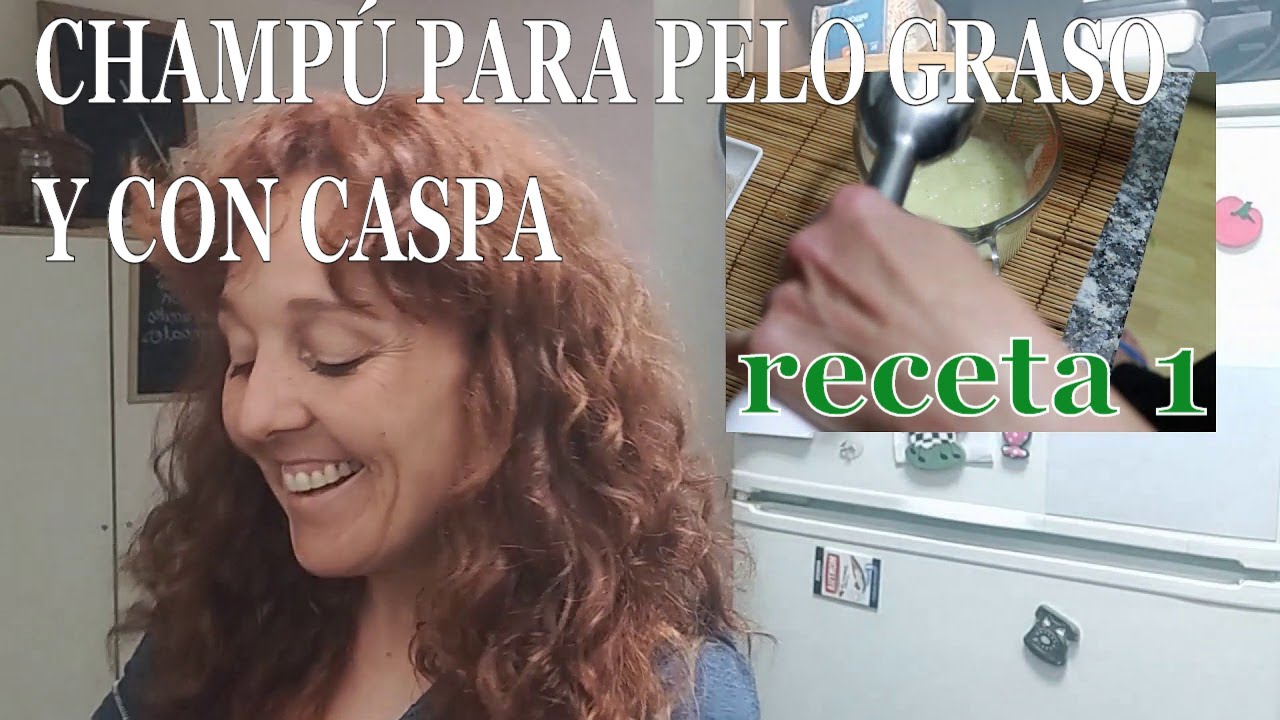 Cómo hacer CHAMPÚ para pelo GRASO Y CON CASPA (cuero cabelludo sensible