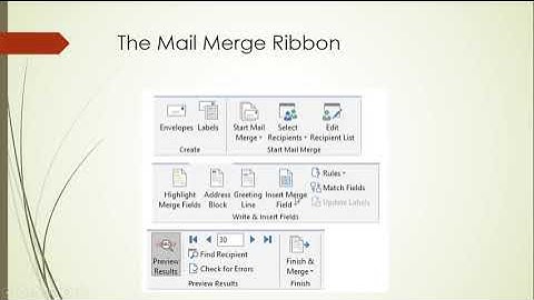 Mail Merge Application in Business