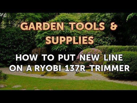 How to Put New Line on a Ryobi 137R Trimmer