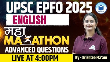 UPSC EPFO 2025 | English | Maha Marathon | Top 100 Questions | CivilsTap Govt. Exams