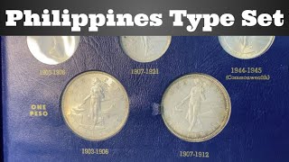 Philippine Type Set Collection - Spanish, United States, and Republic - 1800s-1900s coins