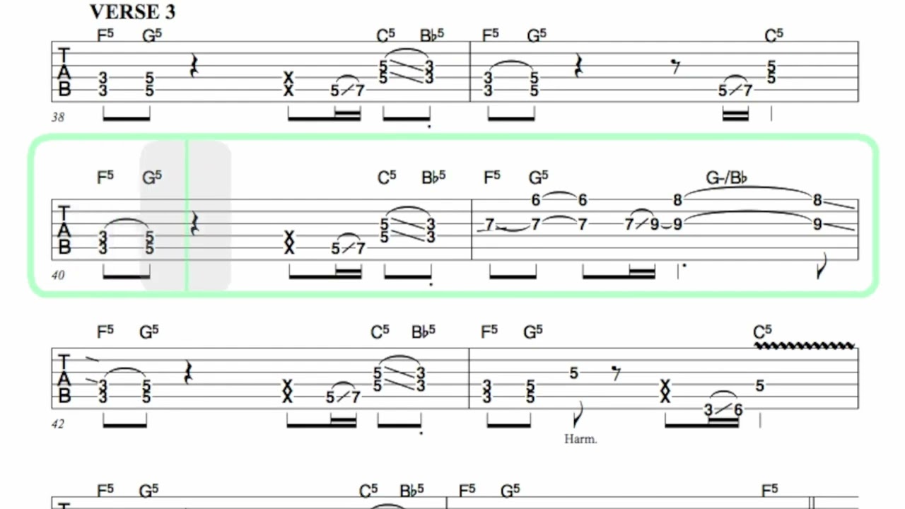 GOV'T MULE ● Monkey Hill [ Isolated Guitar 1 + TAB ]