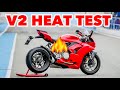 Ducati Panigale V2 Review - How Hot Does It Get? (HEAT TEST)