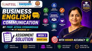 Business English Communication Week 3 Assignment Solution Aug 2026 | IIT Madras