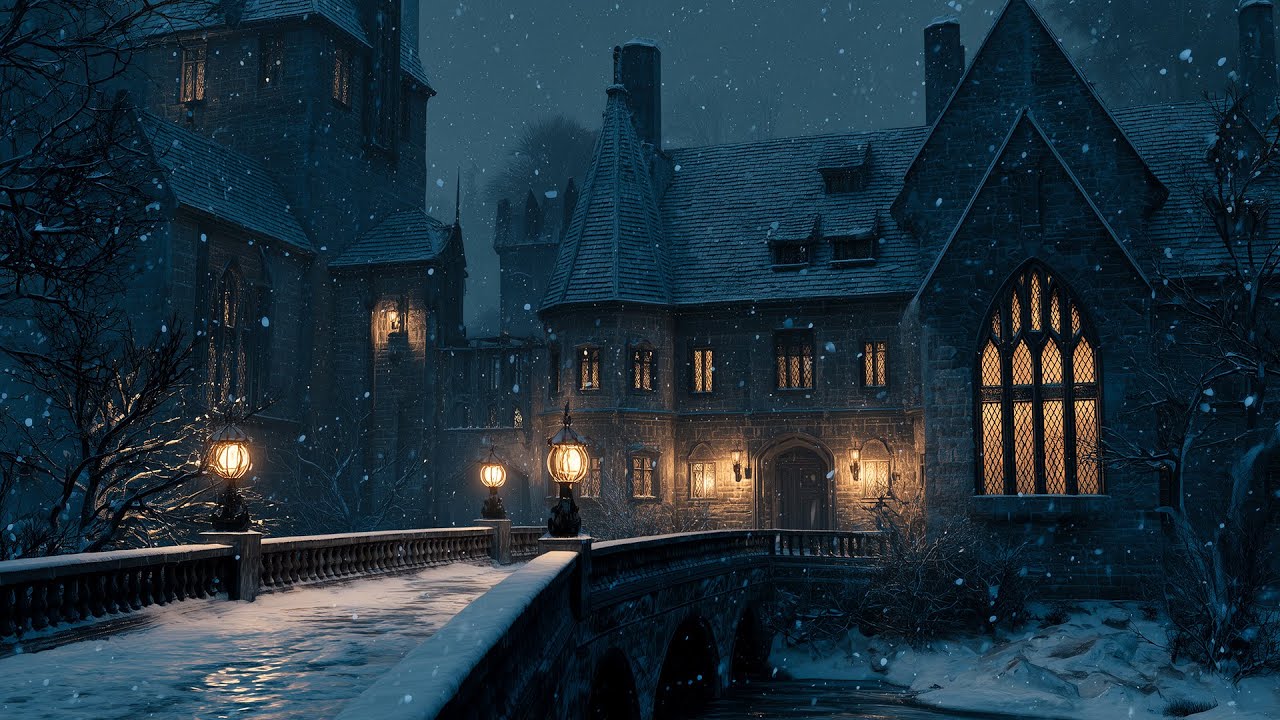 Winter Dark Academia Piano Ambient | Calm Music for Reading & Writing