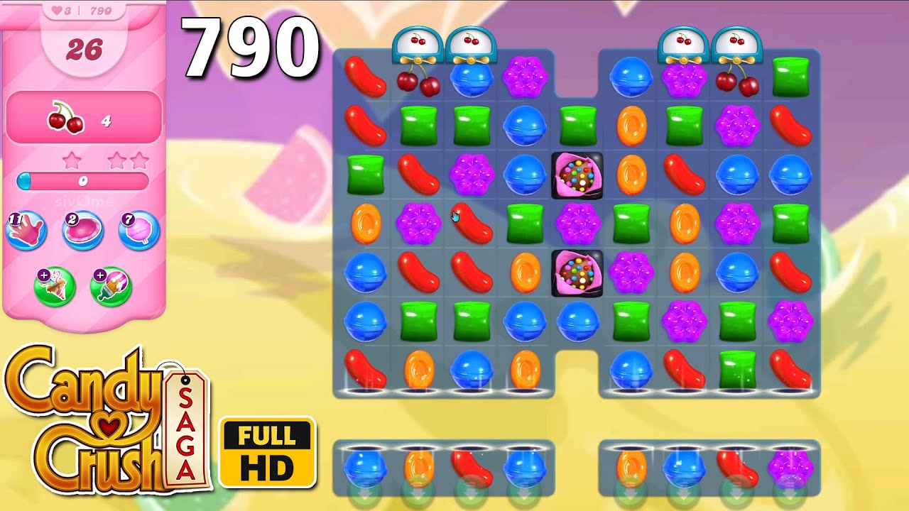 Candy Crush Saga Level-790 [NO BOOSTER] FULL HD Game Play - YouTube