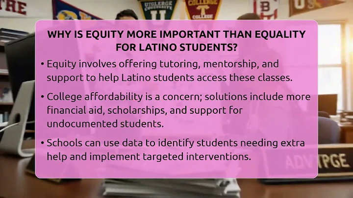 Why Is Equity More Important Than Equality For Latino Students? - Latino Education in America