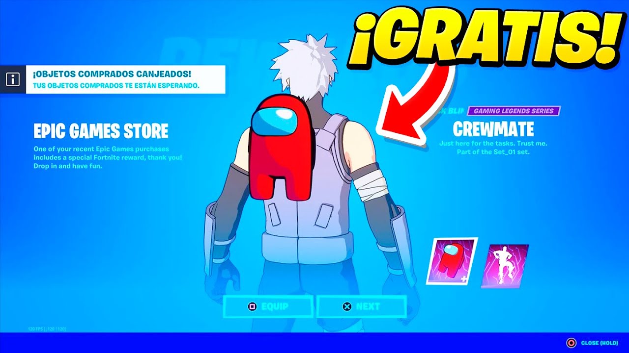 ✓ ¡GRATIS! Como CONSEGUIR las RECOMPENSAS de *AMONG US* en FORTNITE ??  MOCHILA Y BAILE GRATIS!