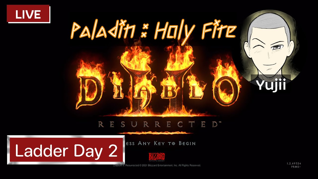 Diablo 2 Resurrected Ladder วันที่ 2 พาราดิน สาย Holy fire : Paladin
