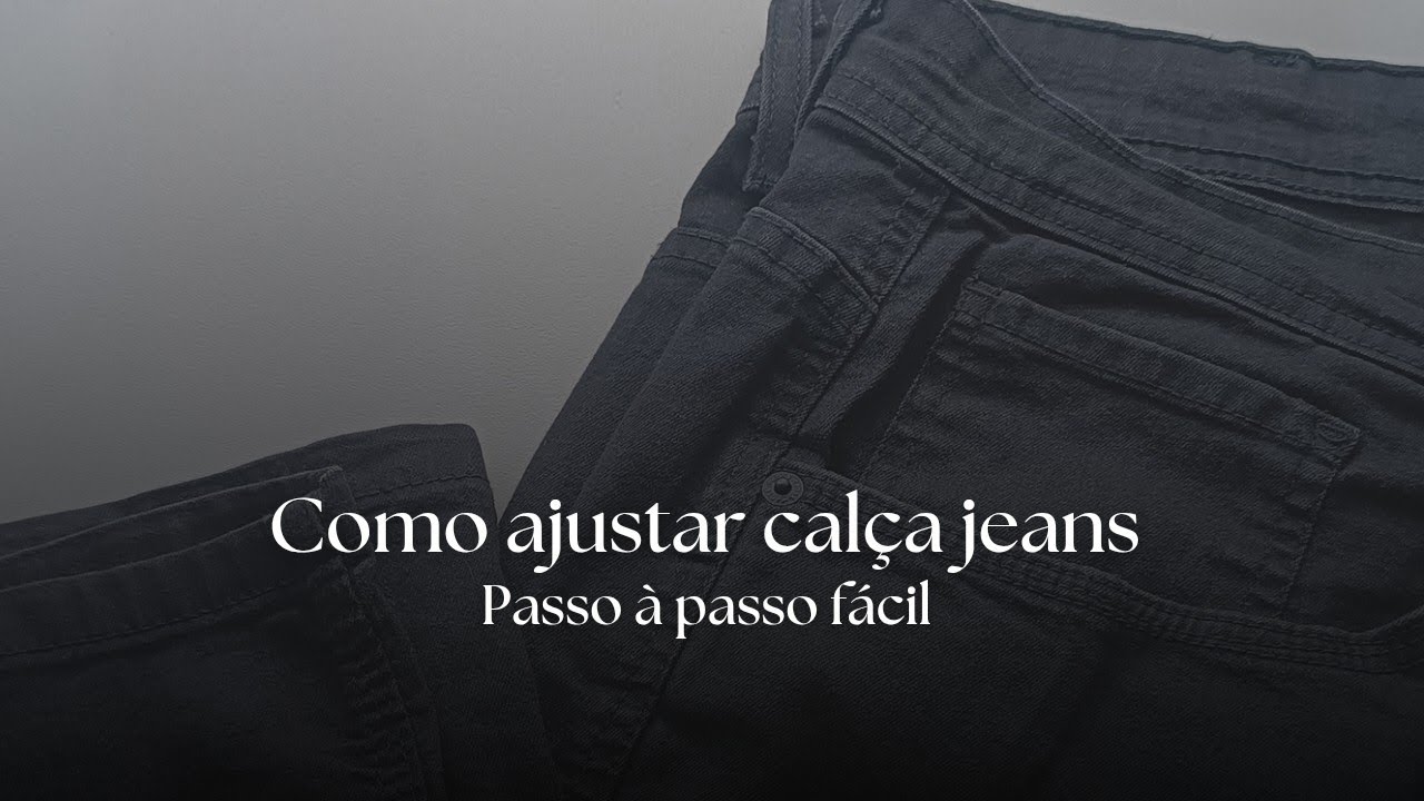 Como apertar / ajustar calça jeans | Consertos e ajustes em roupas | Bella Costura Curso