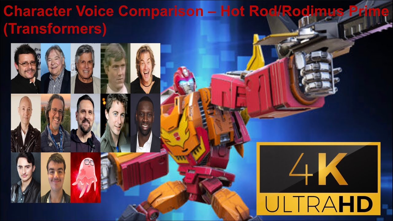 Character Voice Comparison Hot Rod/Rodimus Prime (Transformers) YouTube