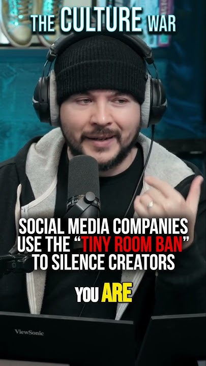 Social Media Companies Use The "Tiny Room Ban" To SILENCE Creators - YouTube