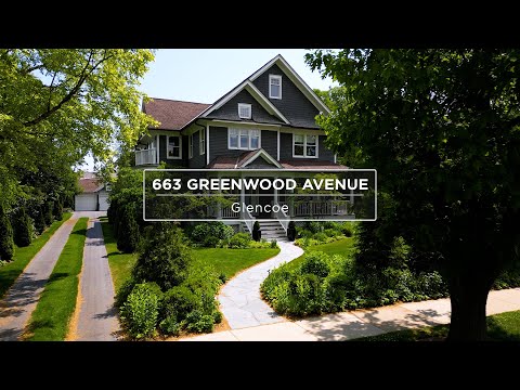 663 Greenwood Avenue, Glencoe, IL home video tour
