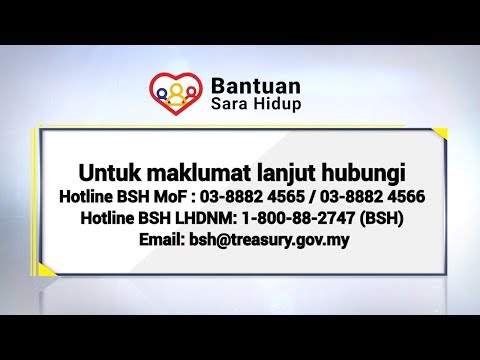 Bagaimana memohon Bantuan Sara Hidup 2019