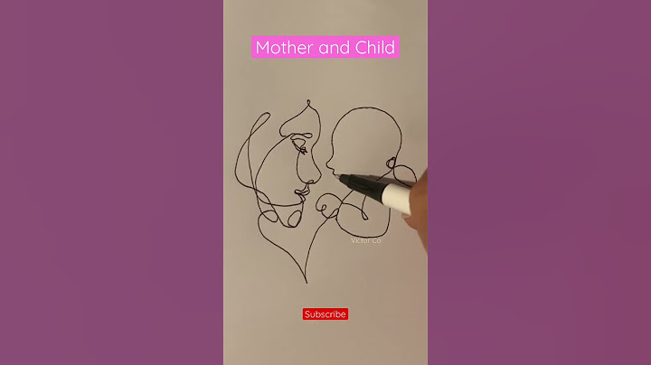 How to draw Mother and Child #drawing #ballpenart #art #motherandchild #linedrawings