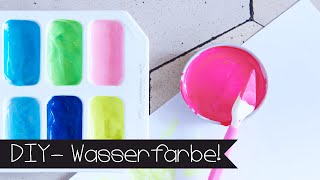 DIY | WASSERFARBE SELBER MACHEN I MALEN MIT KINDERN
