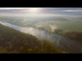 Воронеж. Река Дон. Туман- осень/ autumn fog river aerial drone