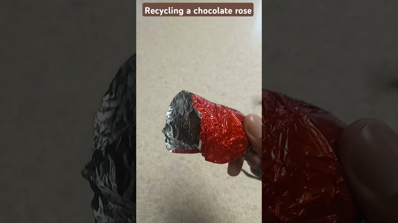 Recycling a chocolate rose 🌹🍫 
