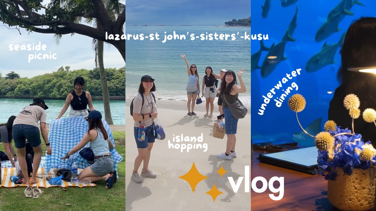 singapore vlog 🌊 work days, ocean dining 🐠 island hopping weekend 🏝️