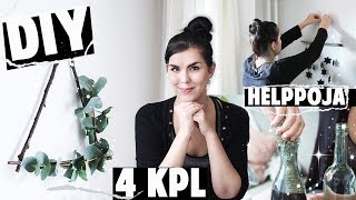 Teen videolla 4 ihanaa ja helppoa joulukoristetta, joilla voi nopea...