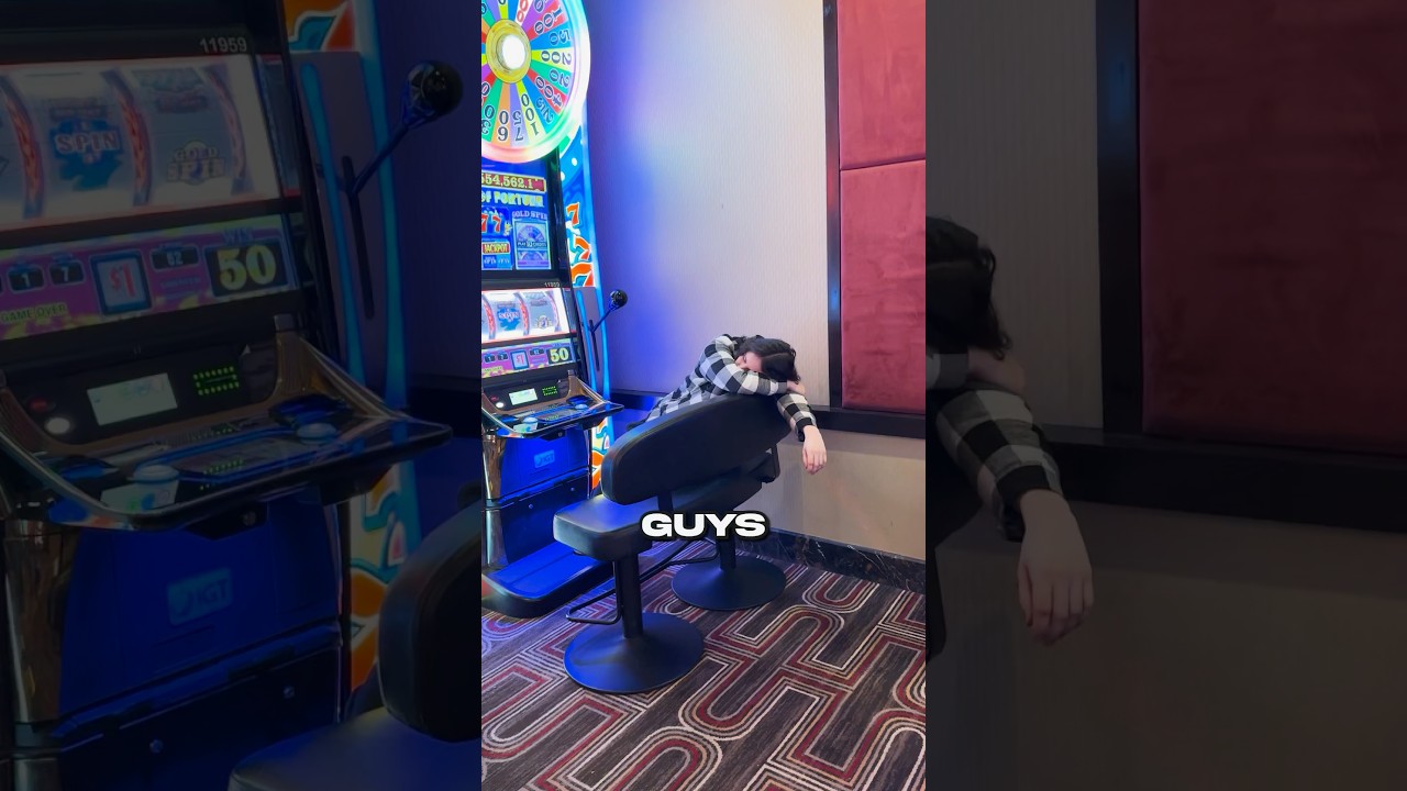how to ban yourself from the casino Did He Fall ASLEEP at a Slot Machine? slots casino gambling
