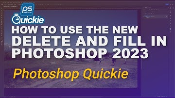 How to remove unwanted objects using the new photoshop feature delete and fill - Photoshop Quickie