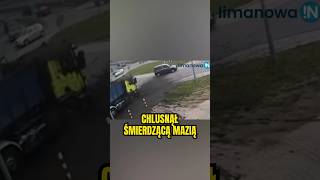 🤢 Szambo zalało drogę w Limanowej. Kierowca ciężarówki nagle zahamował 🚛 #piracidrogowi