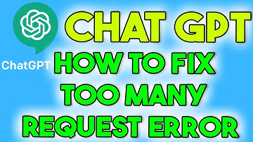 CHAT GPT | How to Fix Too Many Requests in Chat GPT (2023)