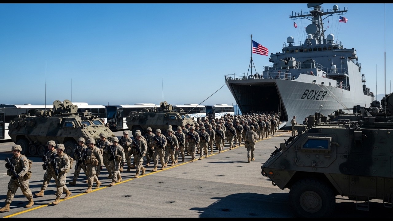 USS Boxer Deploys 2,500 Troops in Powerful Rapid Response Sea Operation