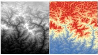 Digital Elevation Model (DEM) data of a Location